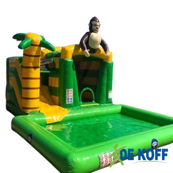 Springkussen mini bounce aap met zwembad