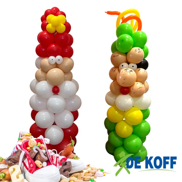 Ballonnenpilaar sinterklaas en piet