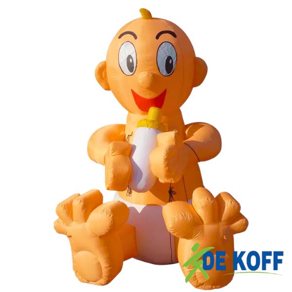 Baby Cartoon huren 3 meter in Holten Opblaasbare baby cartoon